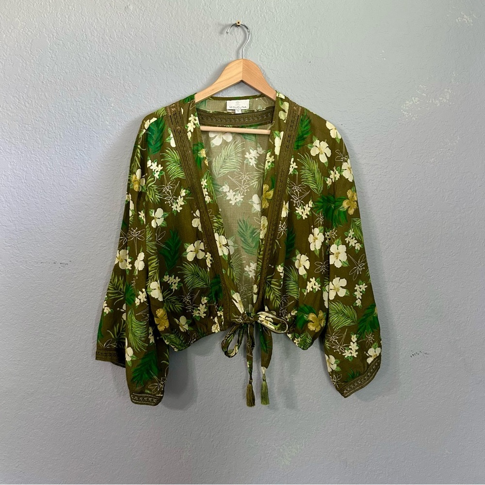 Miguelina Dragonfly Cover Up Crop Top